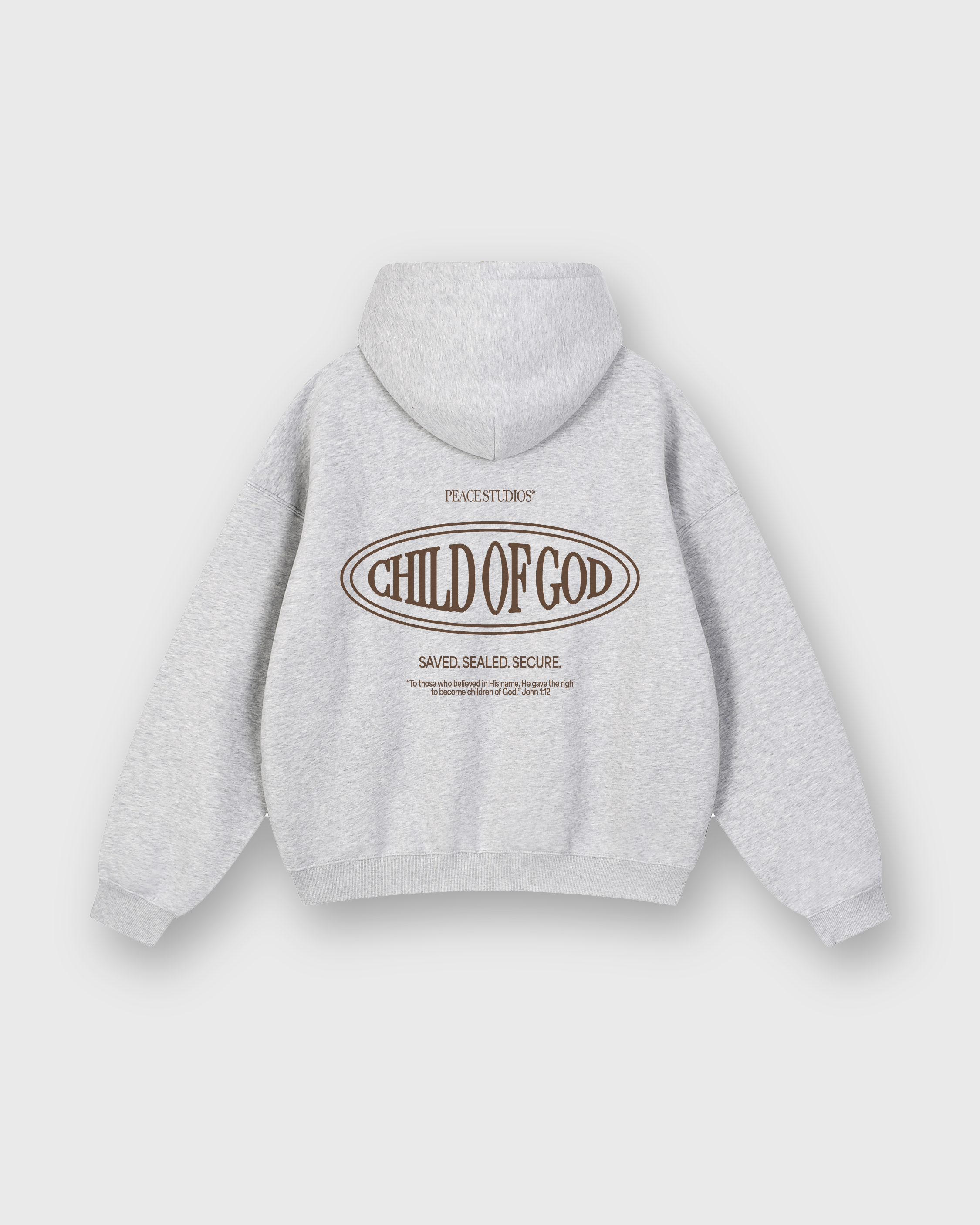 Child of God II Gray Dual-Zip Fleece Boxy Hoodie | Peace®